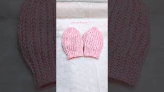 quick tutorial on how to crochet baby mittens kids gloves crochet shorts crochettutorial gloves [upl. by Adnuahsar]