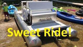 Aquacycle Pontoon Paddle Boat Review [upl. by Aidyn]