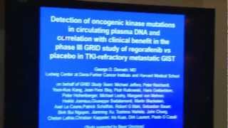 George D Demetri et alScreening Blood Samples for Cancerdriving Mutations More Comprehensive [upl. by Enilemme547]