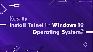 How to Enable Telnet Client on Windows 10 PC [upl. by Pembroke]