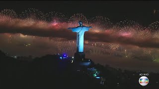 Full HD Contagem regressiva e queima de fogos em Copacabana Rede Globo  Réveillon 20172018 [upl. by Ahasuerus]