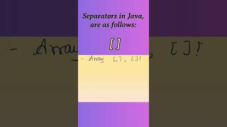 Separator in Java padhoengineering javascript youtubeshorts college education msbte shorts [upl. by Hicks]