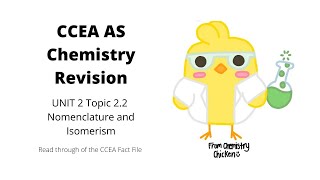 CCEA AS Chemistry 22 Nomenclature and Isomerism REVISION [upl. by Lunna]