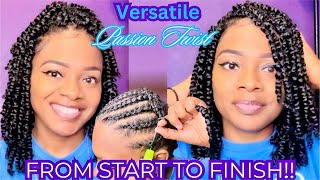 1Oquot PASSION TWISTS  DETAILED CROCHET BRAID PATTERN [upl. by Hnil]