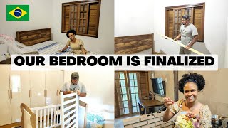 Rustic and Cheap Bedroom Transformation  Assembling the Crib  Homestead From Scratch [upl. by Joellyn]