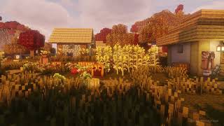 A Cozy Autumn in Bura Village  Minecraft Music [upl. by Stuart387]