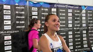 Sinclaire Johnson After Running 400 In Prefontaine Classic 1500m [upl. by Normandy]