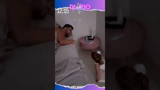 MARIA ALICE ACORDA TIO LUCAS GUEDEZ COM BEIJO shorts short youtubeshorts marialice lucasguedez [upl. by Etnelav]