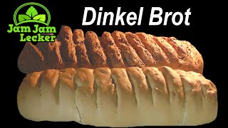 Brot backen mit Dinkelmehl  Volkornmehl mit Körnern und helles Mehl  Rezept [upl. by Nordin]