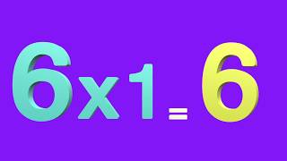 Learn Multiplication Table of Six 6 x 1  6  6 Times Tables [upl. by Jenica224]