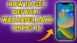 How To Get Back Default Wallpaper On iOS 16 [upl. by Arbma]