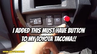 I added this must have button to my Tacoma [upl. by Allimrac]