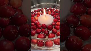 Cranberry and floating candles diy diy floatingcandle cranberry shortvideo arceamorvlogs [upl. by Wash203]