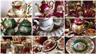 Royal Albert Old Country Roses China CollectionRoyal Albert China Royal Albert DinnerwareTea Cups [upl. by Neelhtac]