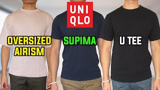 Which Uniqlo T Shirt Is Best FOR YOU  AIRism VS Supima VS U [upl. by Theran]