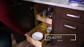 RevAShelf 4PIL Base Cabinet Pullout Pilaster System Kit Overview  KitchenSourcecom [upl. by Riess]