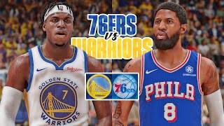 WARRIORS vs 76ERS  NBA 2K25 PS5 [upl. by Salmon]