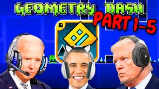 US Presidents Play GEOMETRY DASH 😨 PART 15 [upl. by Andromeda]