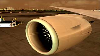 Turbine Sound Studios Boeing 777 Engine startup GE90115b [upl. by Takakura]