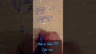 Cube root trick MathshortWith monikaHow can you solve it [upl. by Carce]