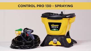 Wagner Control Pro 130 Paint Sprayer with T2 Gun  Spraying [upl. by Joung]