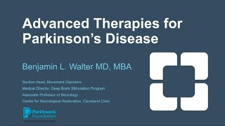 Advanced Therapies for Parkinsons Disease  EMPOWER U Program 2023 [upl. by Itin]