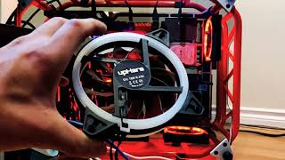 RGB UpHere 120mm case fan light demo [upl. by Latsryk768]