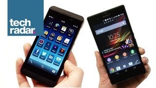 Sony Xperia Z vs BlackBerry Z10 Comparison Review of Price Specs and Features [upl. by Assilim876]