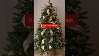 🎀How To Decorate a Christmas Tree With Ribbon Like a Pro🙌🏼 [upl. by Trefor872]