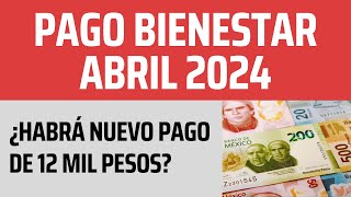 PAGO PENSION BIENESTAR ABRIL 2024 ¿SE REALIZARÁ [upl. by Noslien422]