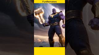 Thanos is worthy 🤩😇 funremakes mcu marvel thanos thor trending shorts [upl. by Soirtemed]