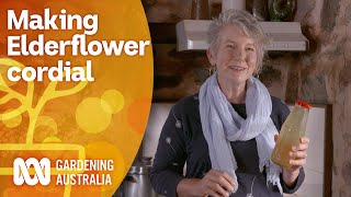 How to make Elderflower cordial  Cooking Your Garden Produce  Gardening Australia [upl. by Pfeifer]