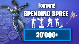 Spending 20000 VBUCKS in Fortnite [upl. by Ardnahcal469]