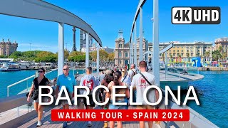 BARCELONA Walking Tour 2024 🇪🇸 Vibrant Streets Walk ▶120 min [upl. by Alleras]