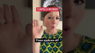 Capelli biondi Non posso antigiallo biondofreddo hair hairstyle [upl. by Ormsby]