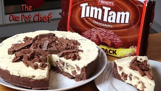 No Bake Tim Tam Cheesecake  One Pot Chef [upl. by Cogswell]