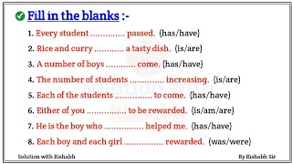 Fill in the blanks with correct form of verbs  Choose the correct form of verbs Fill in the blanks [upl. by Laurel]