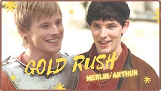 GOLD RUSH  BBC Merlin MerlinArthur  Merthur [upl. by Ainnos]