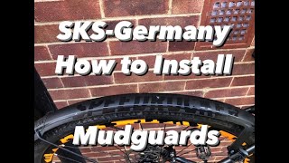 SKSGermany SpeedRocker Mudguards howto Installation on my Cannondale Topstone [upl. by Amerak]