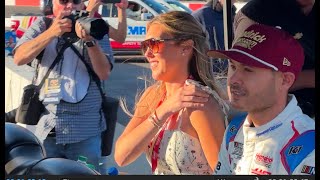 Kyle Larson Arrives at North Wilkesboro Speedway From Indy 500 Qualifying [upl. by Alfie]