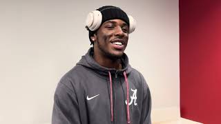 Alabama Football WR Germie Bernard Interview  Mercer Postgame [upl. by Aderfla3]