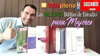 Las MEJORES Biblias de ESTUDIO para la MUJER 6 opciones excelentes Biblias para la MUJER EN CRISTO [upl. by Minsat]