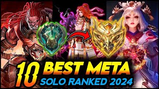 10 BEST META HERO FOR SOLO RANKED 2024 SEASON 31  Mobile Legends Tier List [upl. by Odyssey]