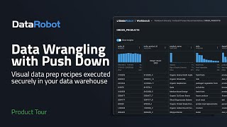 Data Wrangling with Push Down  Visual Data Prep Recipes Executed Securely in your Data Warehouse [upl. by Metcalf]