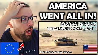 European Reacts to Operation Desert Storm The Ground War [upl. by Teador]