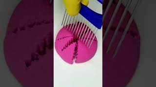 Needle knife vs kinetic sand asmr satisfying [upl. by Aesoh803]