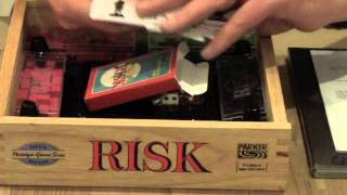 RISK NOSTALGIA WOODEN EDITION BOARD GAME UNBOXING [upl. by Eyaj]