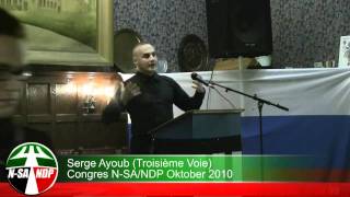 Serge Ayoub Troisième Voie  NSANDP Congres 30102010 [upl. by Aistek]