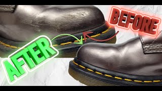 How To Remove Annoying Surface Scuffs From PATENT Leather Dr Martens Boots Easy DIY [upl. by Eninaej]