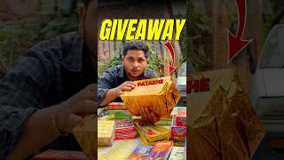 Patakhe Giveaway🧨😍 crackers patakhe giveaway diwali minivlog shorts [upl. by Ellehciram]